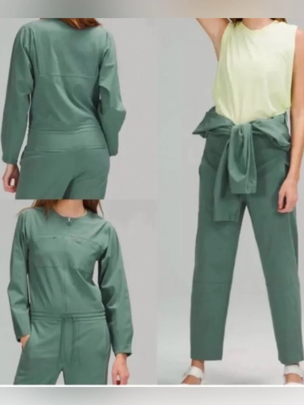 Lululemon Ventlight Zippered Jumpsuit in Tidewater Teal‎ Size 10 NWOT